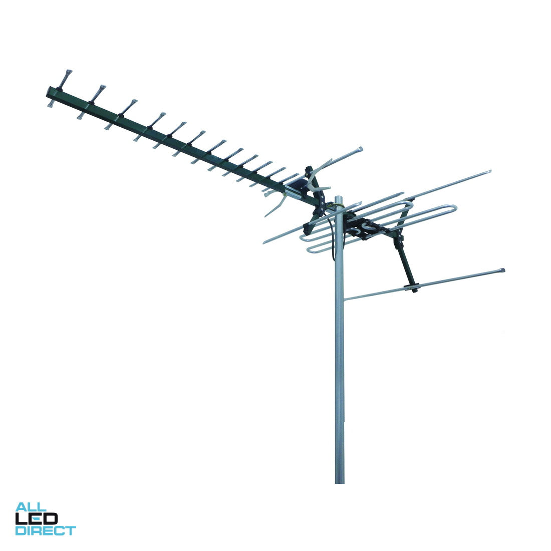 Matchmaster Exterior Digimatch Antenna With VHF and UHF Channels 6-12 & 28-40 (Antenna Only Bracket Sold Separately) ALL LED Direct