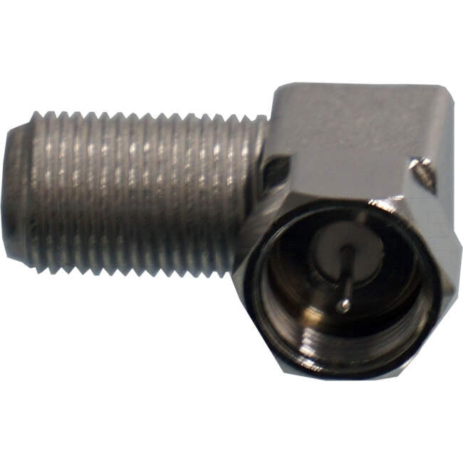 Matchmaster 8mm RG6 Connector Adaptor F Male To F Female Elbow EACH