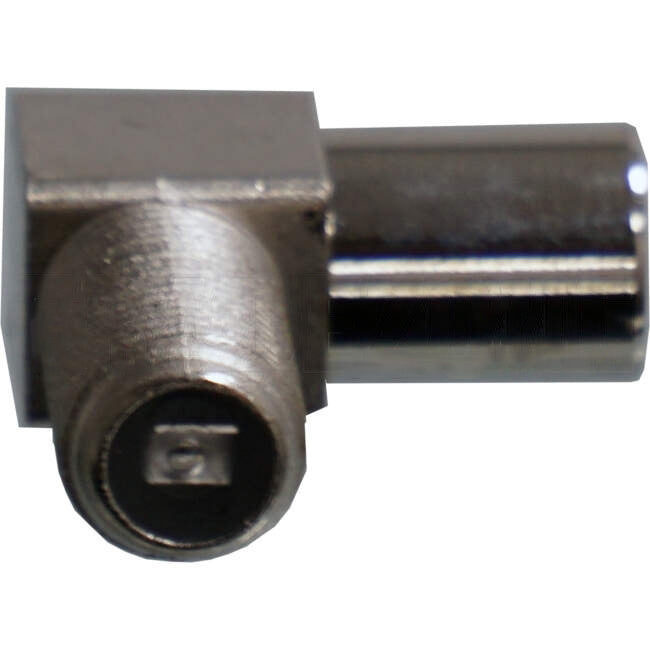 Matchmaster 8mm RG6 Connector Adaptor F Female To IEC Male Right Angle - Pack of 5
