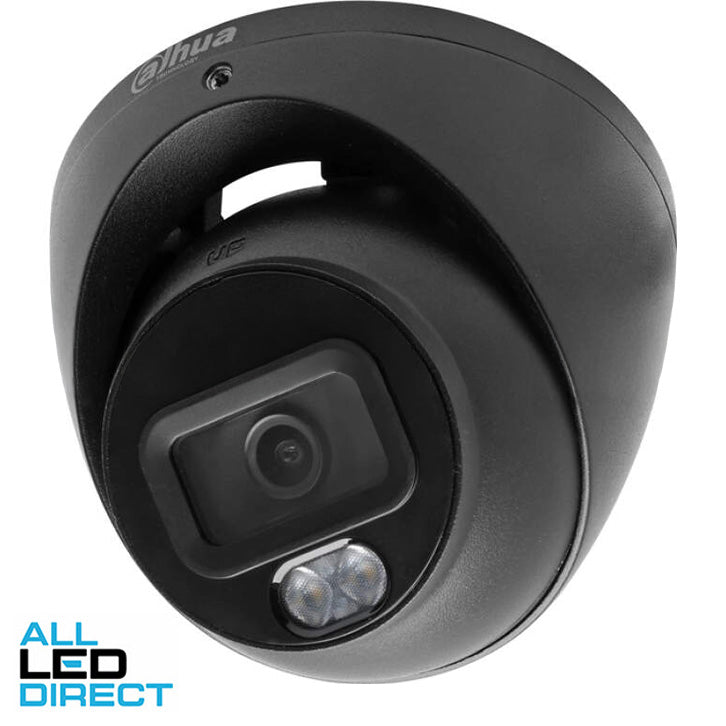Dahua 8MP (4K) WizSense Fixed Starlight Turret 2.8mm Perimeter SMD4.0 SD Card WDR IR 30m Built-in Mic IP67 POE Black