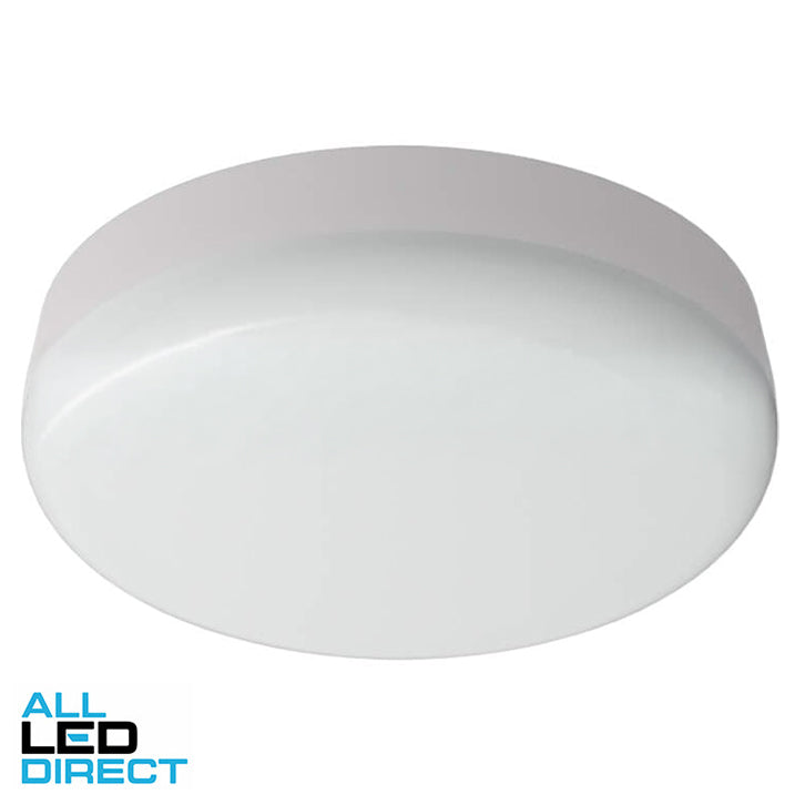 SAL 9/13 Watt 200mm JUNEE LED Oyster Light with Corridor Function White 3000/4000/5700k