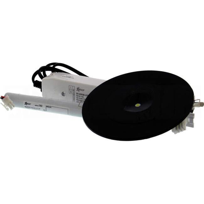 Ektor 2.7 Watt LEDFIRE LED Non Maintained Recessed Emergency Light Black