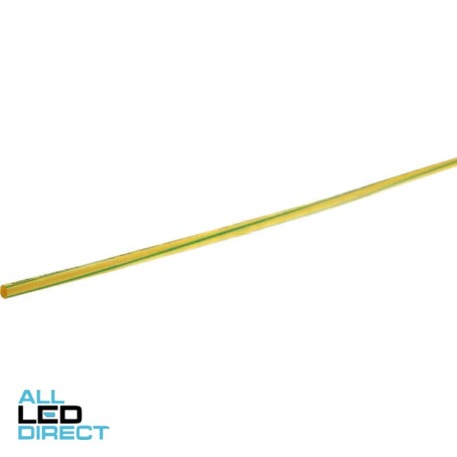Wattmaster 5.5mm Shrinks To 2.5mm Thin Wall Heatshrink 1.2 Metre Green & Yellow