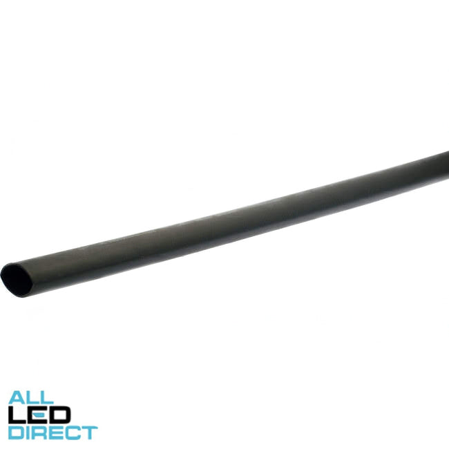 Wattmaster 25mm Shrinks To 8mm Medium Wall Glue Lined Heatshrink Black 1.2 Metre
