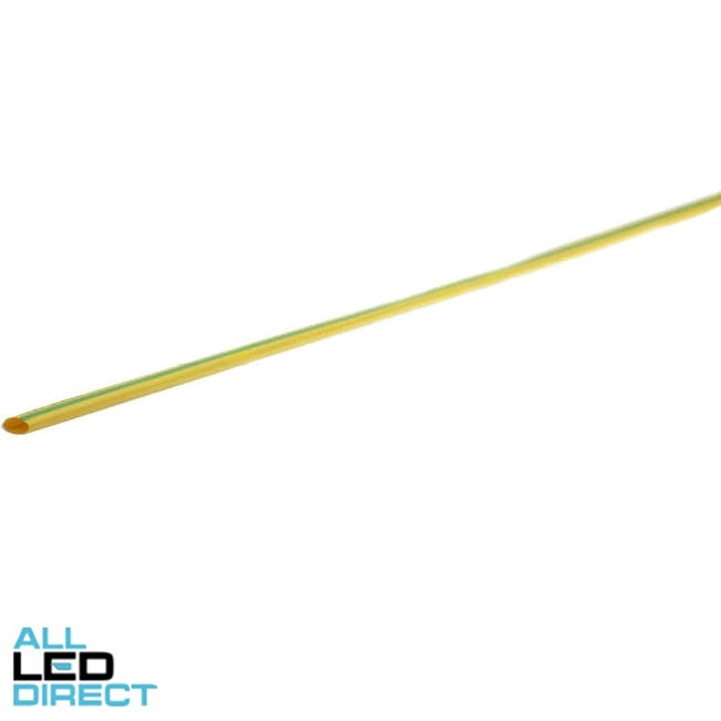 Wattmaster 2.5mm Shrinks To 1mm Thin Wall Heatshrink 1.2 Metre Green & Yellow