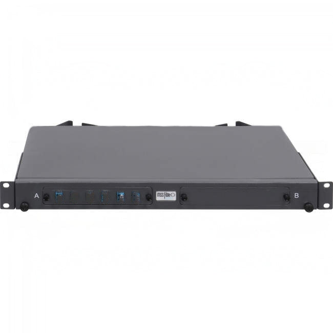 MSS Data Fibre Optic Sliding Enclosure with 12 x LC OS2 Adaptors, Pigtails and Splice Cassette