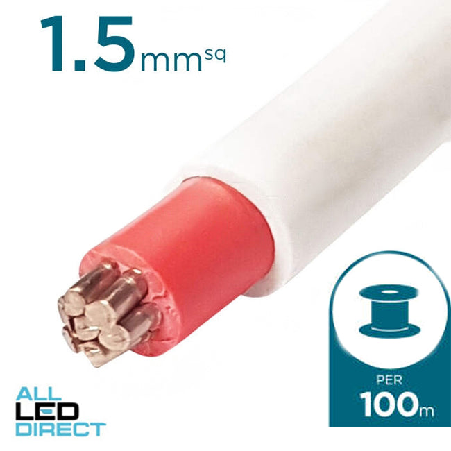 1.5mm SDI Cable With Red Core 100 Metre Drum