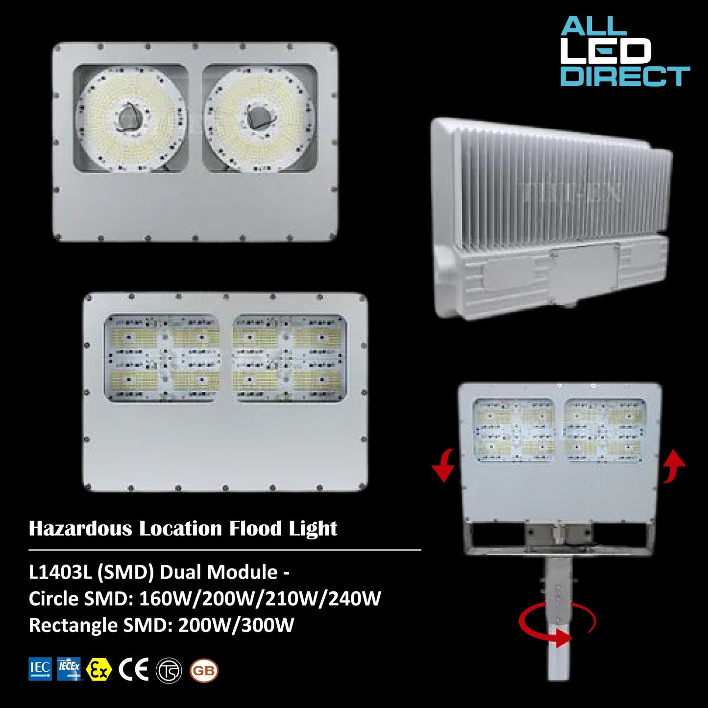 Hazardous Location Flood Light L1403L SMD Dual Module