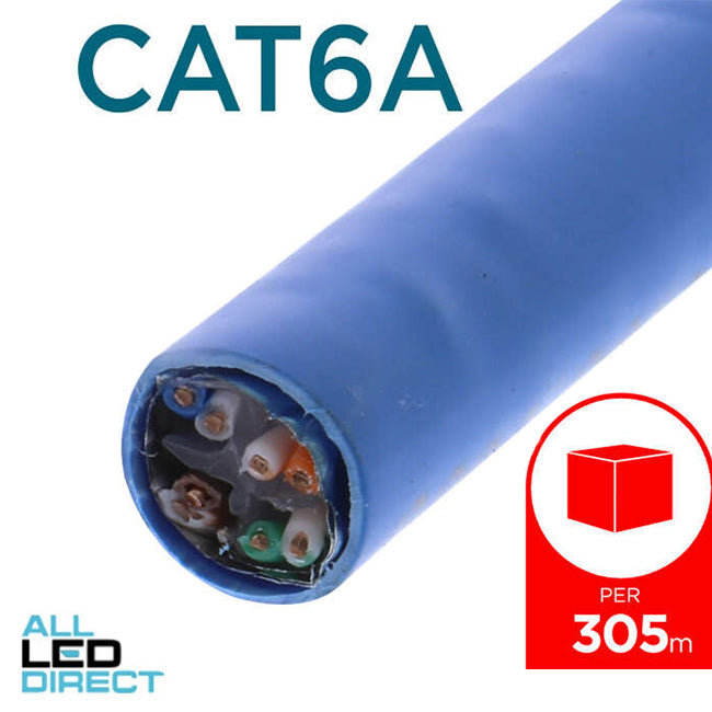 CommScope CAT6A Cable 4 Pair F/UTP Low Smoke Zero Halogen Blue 305m Dispenser Box
