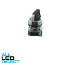 NHP 22.5mm Selector Switch Metal 2 Position 1NO Black