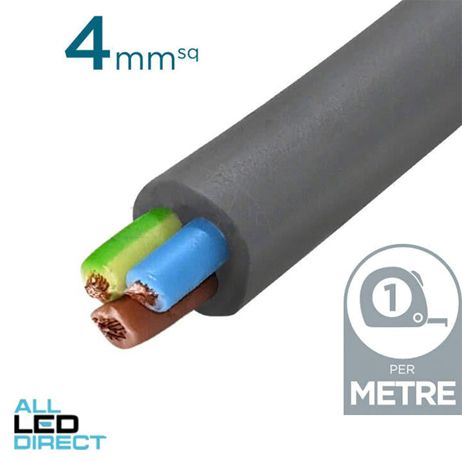 Apec 4mm 3 Core Ordinary Duty Flex Cable Grey Per Metre