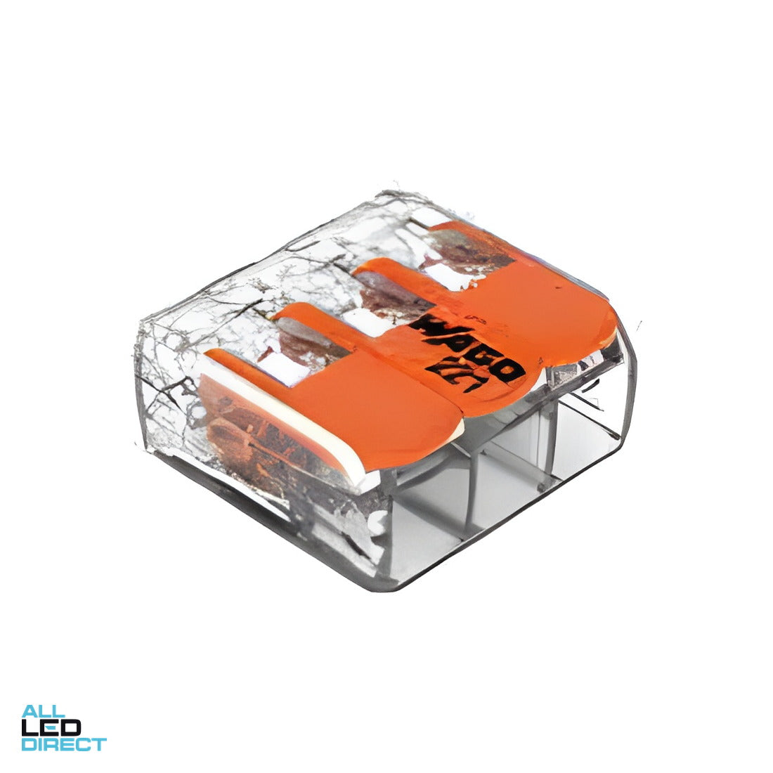 Wago 4mm 3 Wire Compact Splicing Connector Jar of 50 ALL LED Direct