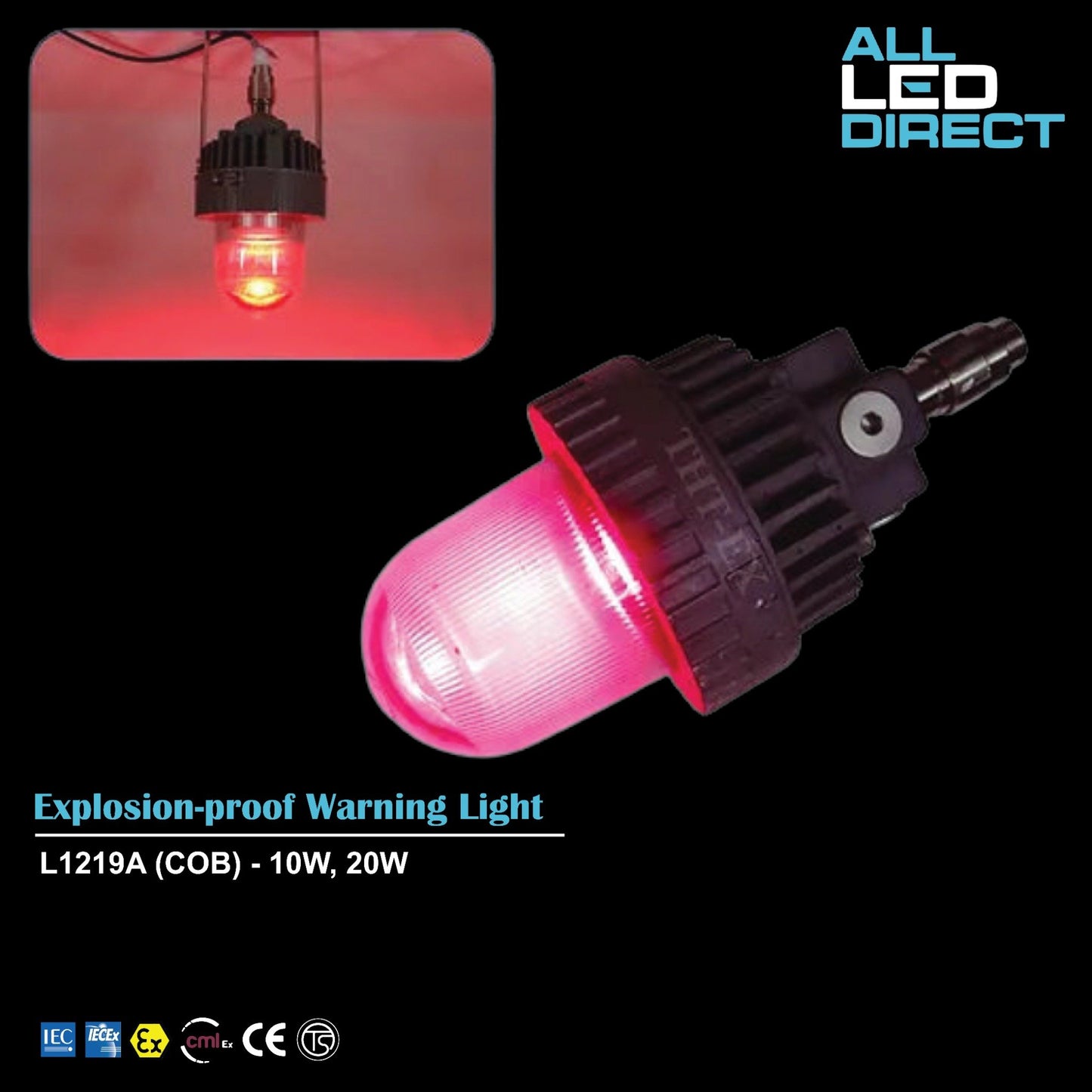 Universal Explosion-proof LED Lighting L1219A RED COB