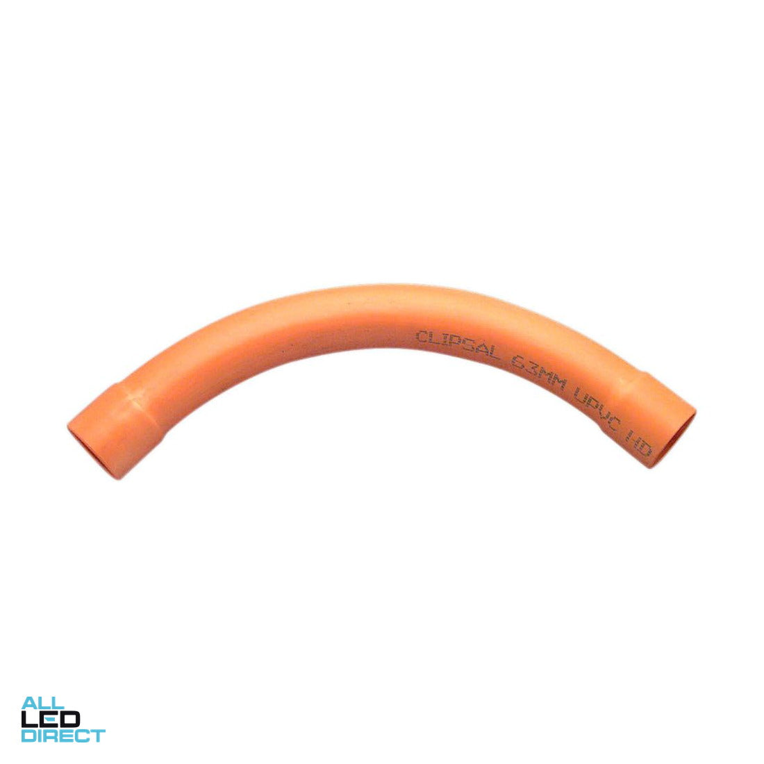 Clipsal 63mm 90 Degree Heavy Duty Sweeping Conduit Bend Orange