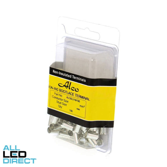 Wattmaster 16.0mm Non Insulated Bootlace Terminal Pack of 100