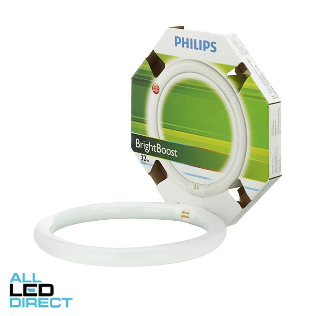 Philips 32 Watt 290mm T9 Circular Fluorescent Tube With G10Q Connection Colour 865 6500k