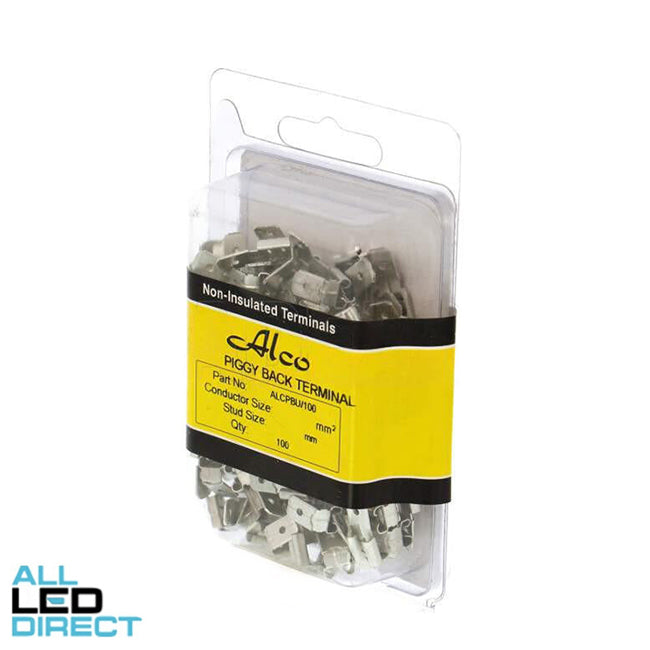 Wattmaster 1.5mm To 2.5mm Insulated Piggy Back Terminal Pack of 100