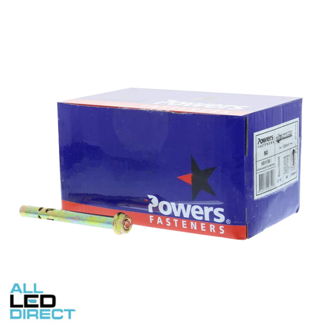 Powers 10mm x 100mm Hex Sleeve Anchor Pack Of 50