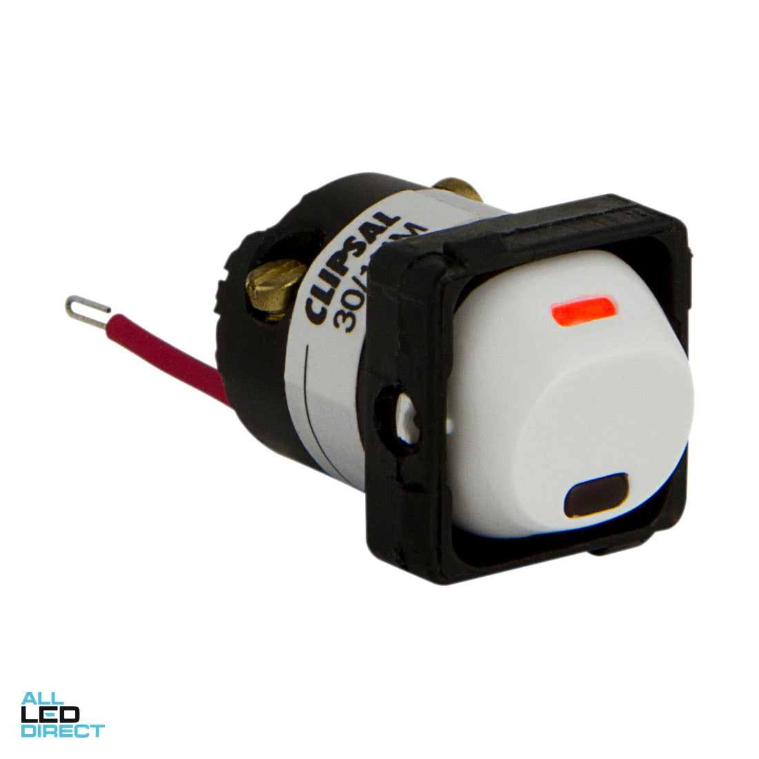 Clipsal 10 Amp 30 SERIES Rocker Switch Mech With Neon Indicator White ALL LED Direct