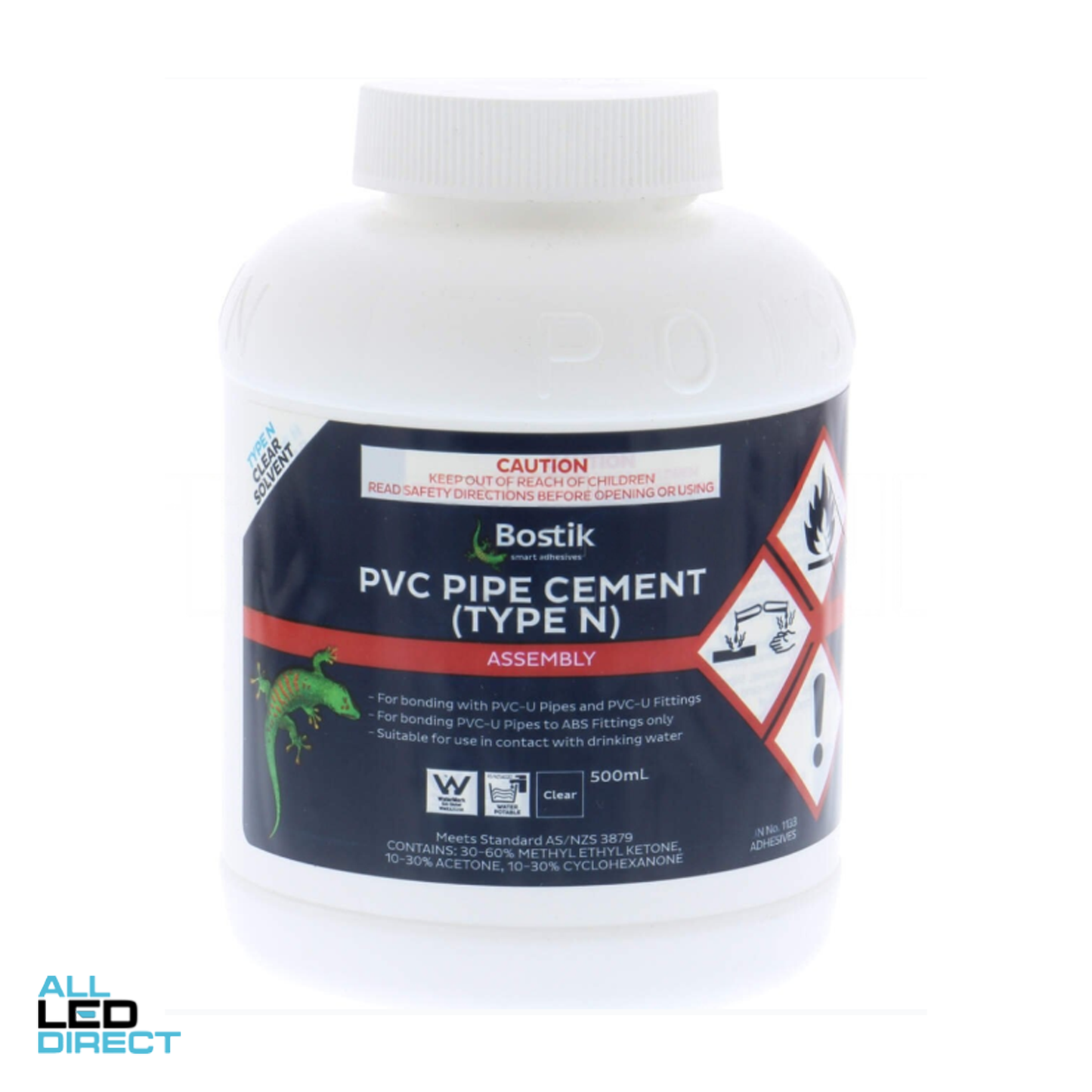 Bostik PVC Pipe Cement Type N Clear 500ML