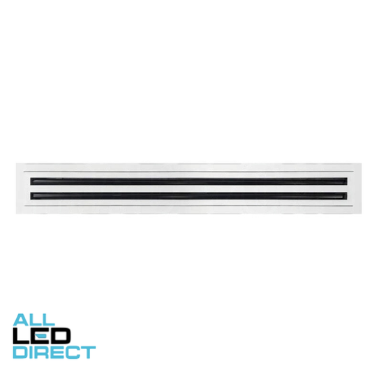 Powerwave Air 600mm Linear 2 Slot Grille with Removable Core