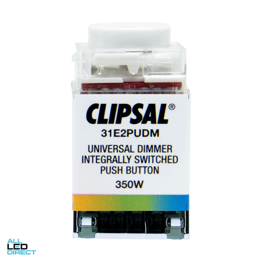 Clipsal 350 Watt Universal Dimmer On/Off Mech White ALL LED Direct