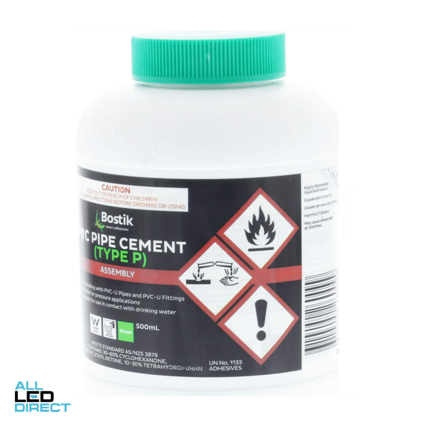 Bostik PVC Pipe Cement Green 500ml