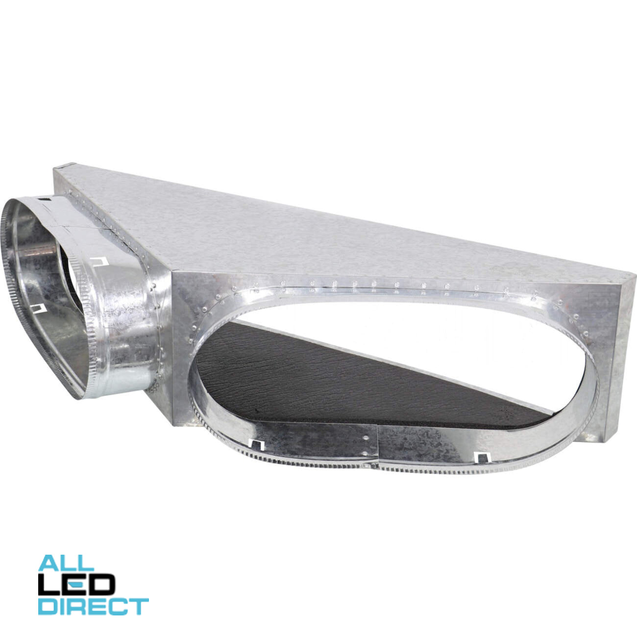 Powerwave Air 1150mm x 250mm Supply Air V-Box Plenum with 2 x 400mm Spigot Suitable for Daikin Models FDYAN125/140/160 & Samsung Models ACT100/120/140/160