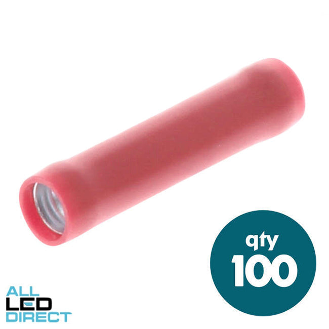 Wattmaster 0.5mm To 1.5mm Inline Splice Red Pack Of 100