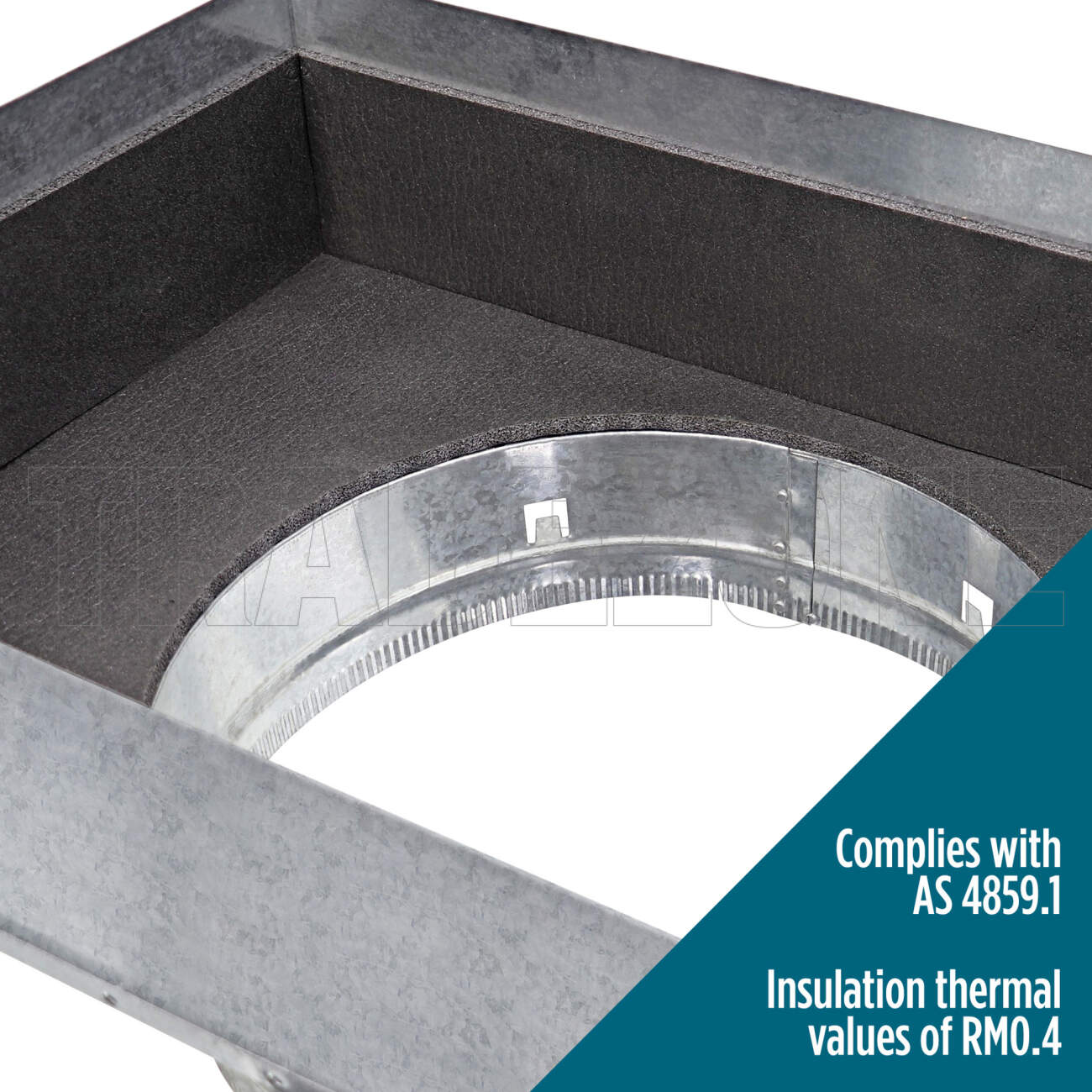 Powerwave Air 550mm x 550mm Return Air Insulated Box with 1 x 300mm Spigot