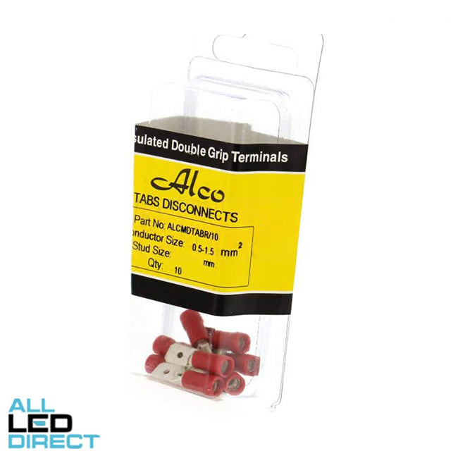 Wattmaster 0.5-1.5mm Insulated Bell Crimp Terminal Red Pack of 10