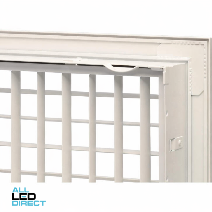 Powerwave Air 350mm x 150mm Double Deflection Wall Register with Removable Core White