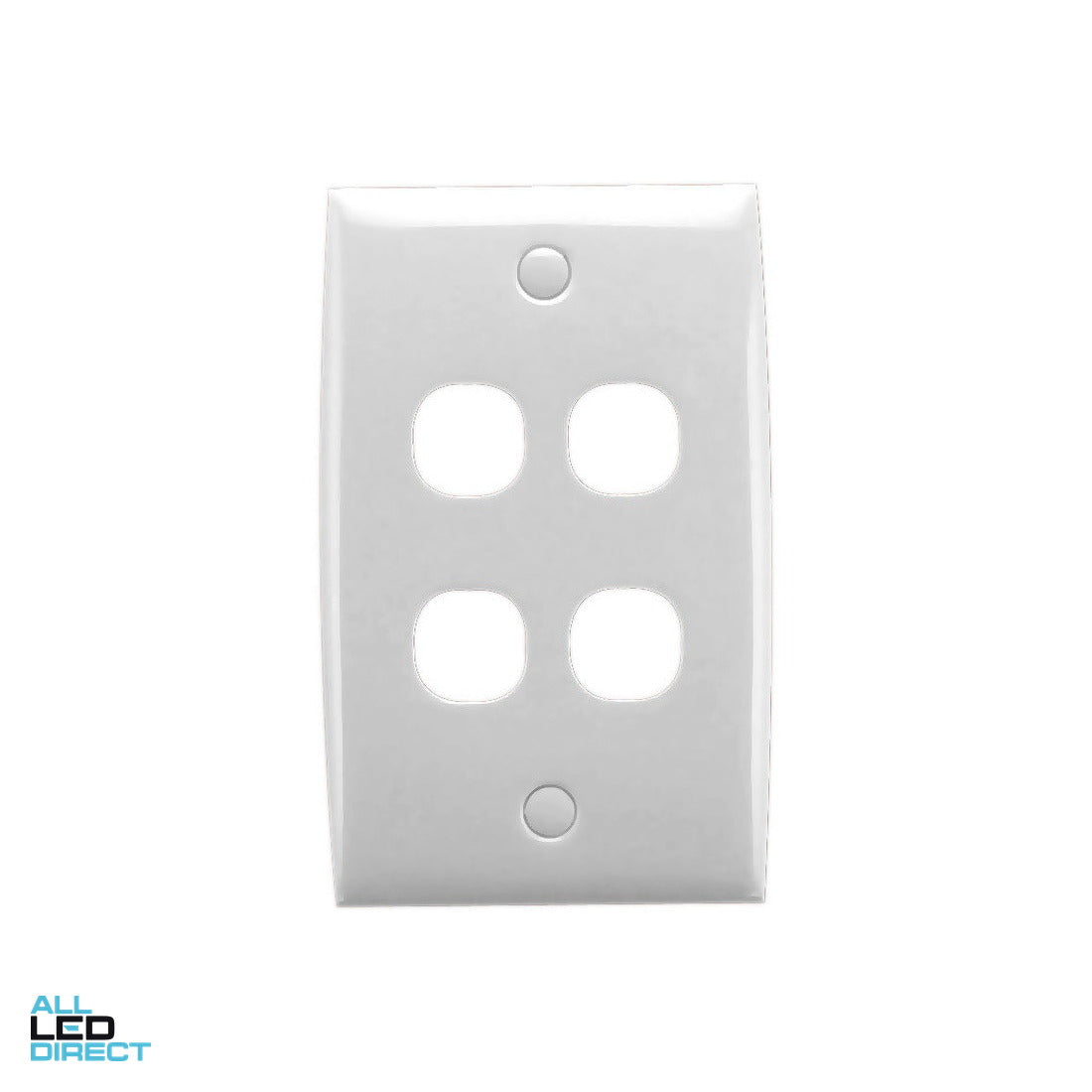 Clipsal 4 Gang STANDARD SERIES Vertical Or Horizontal Switch Cover Plate ALL LED Direct