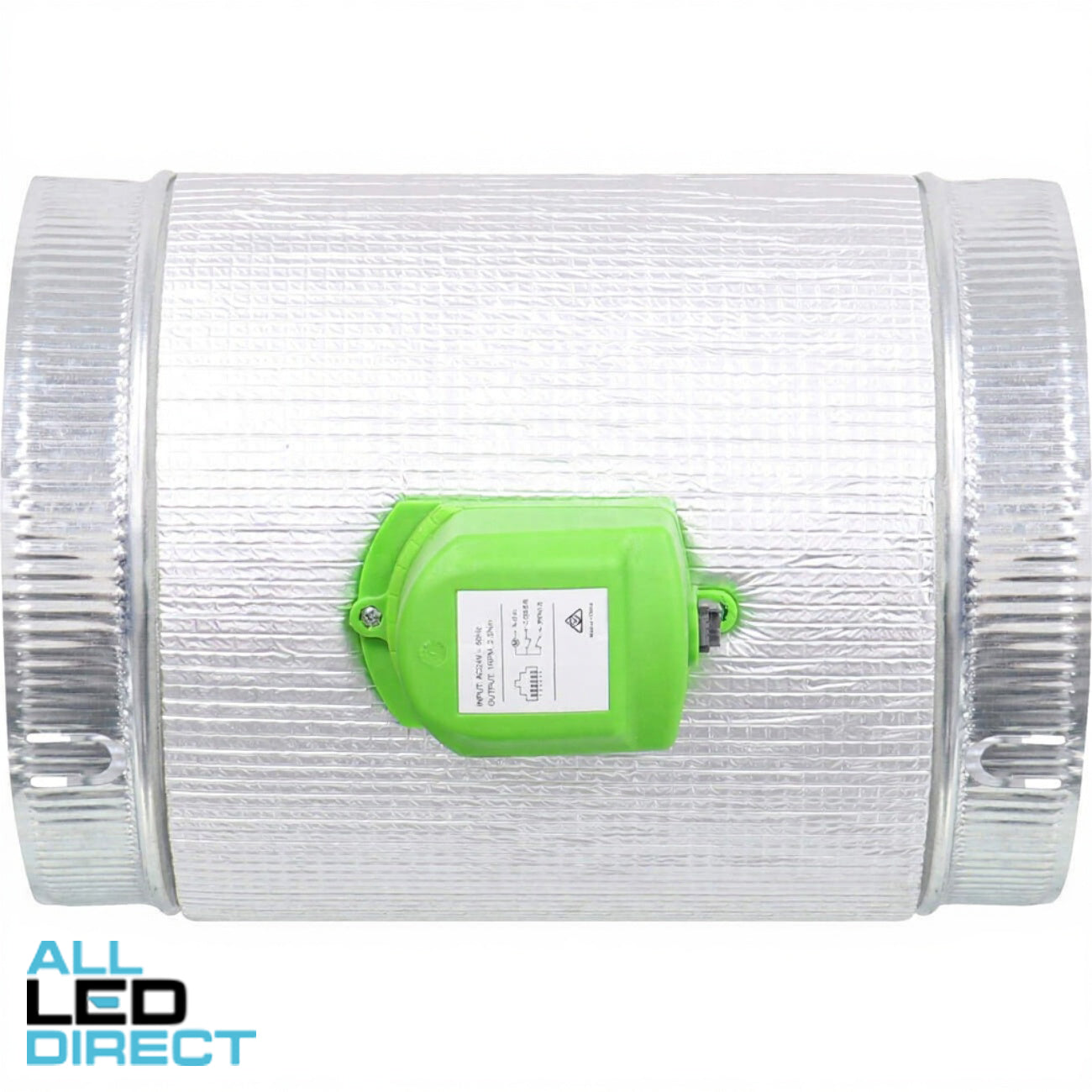 Powerwave Air 150mm Metal Zone Damper Fitted With 24VAC DODC RJ12 Actuator & 10 Metre Cable