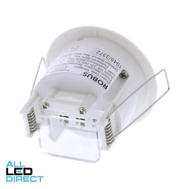 Robus 360 Degrees Recessed Indoor Motion Detector IP20 White