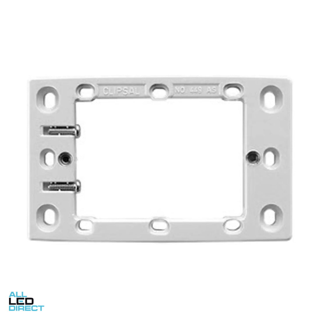 Clipsal 10mm Shallow Mounting Flange White ALL LED Direct