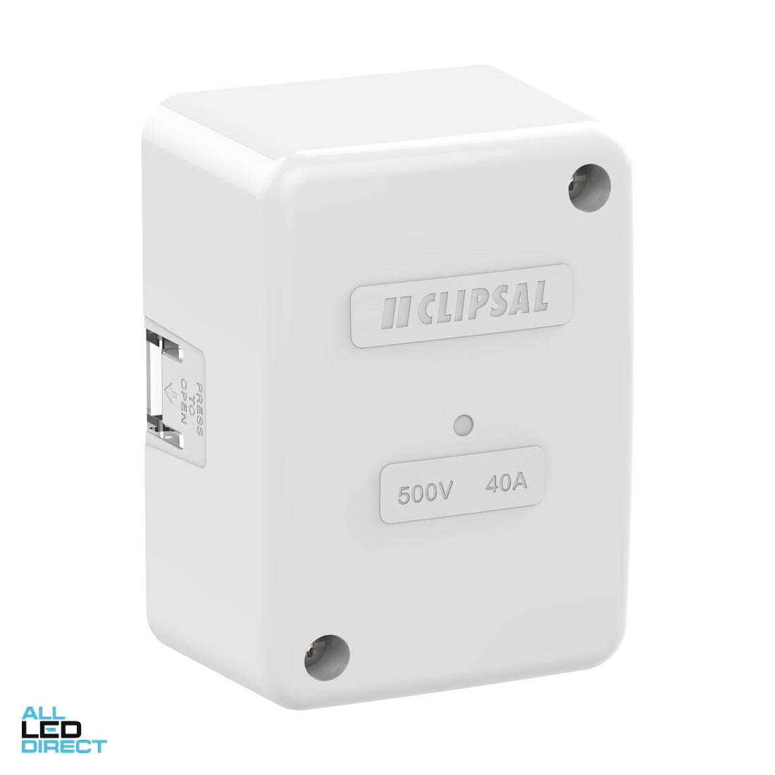 Clipsal 45mm x 86mm x 58mm Shallow Rectangle Junction Box With 4 Loose Connectors ALL LED Direct
