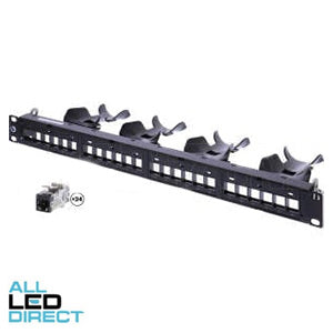 CommScope Fully Loaded 24 Port CAT6A Shielded Flush Discrete Distribution Module P/Panel Kit