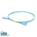 Select Data OM4 Duplex Patch Lead Suitable For SC & LC Connector Aqua 2 Meters