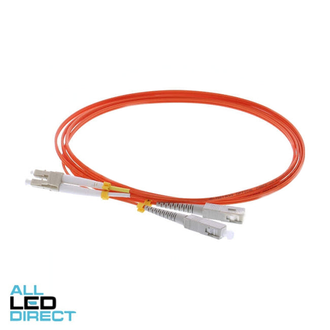 Select Data OM1 Duplex Patch Lead Suitable For LC & SC Connector 2 Meters