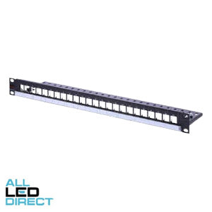 Molex 1U 24 Port Unloaded Keystone Jack Patch Panel
