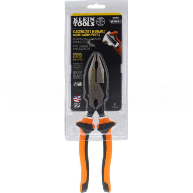 Klein Tools 200mm Insulated Universal Combination Pliers 1000V