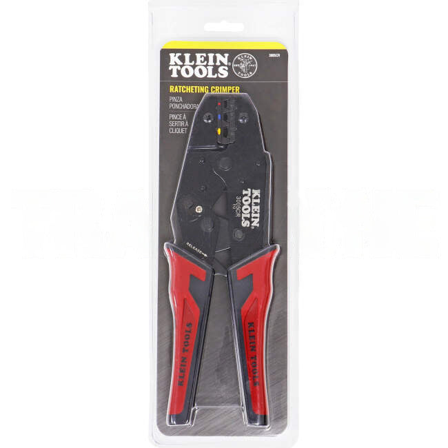 Klein Tools 10-22 AWG Ratcheting Crimper For Insulated Terminals