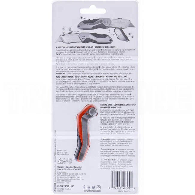 Klein Auto-Loading Folding Utility Knife