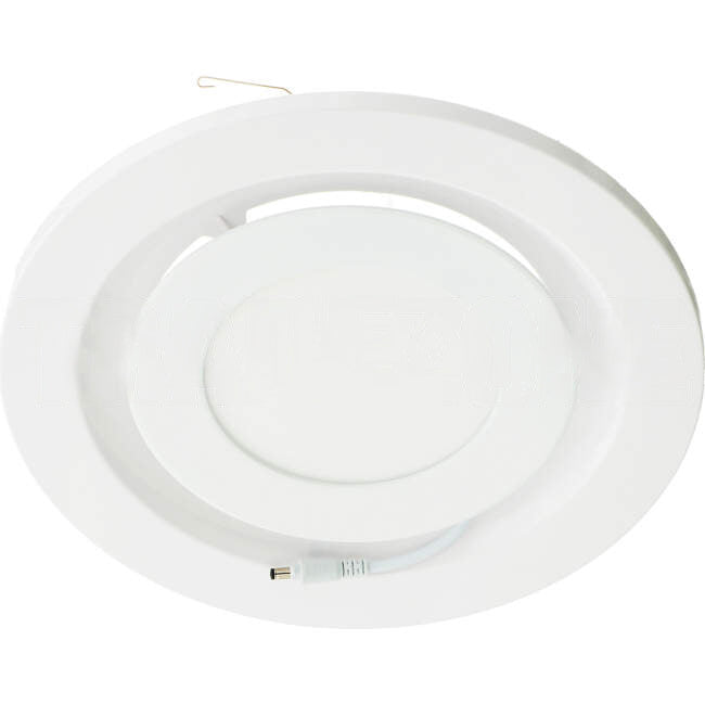 Ventair 250mm AIRBUS 250 Ceiling Mounted Round Fixed Inlet Grille White Suitable For PVPX225 & PVPX250 Exhausts With 14 Watt LED