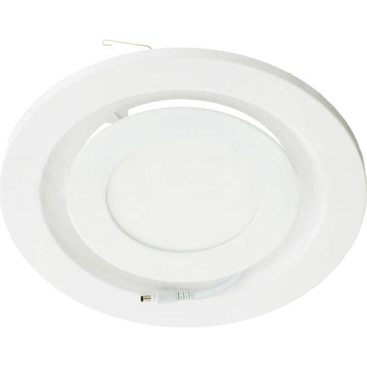 Ventair 250mm AIRBUS 250 Ceiling Mounted Round Fixed Inlet Grille White Suitable For PVPX225 & PVPX250 Exhausts With 14 Watt LED