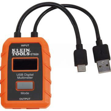 Klein Tools USB Digital Meter USB-A and USB-C