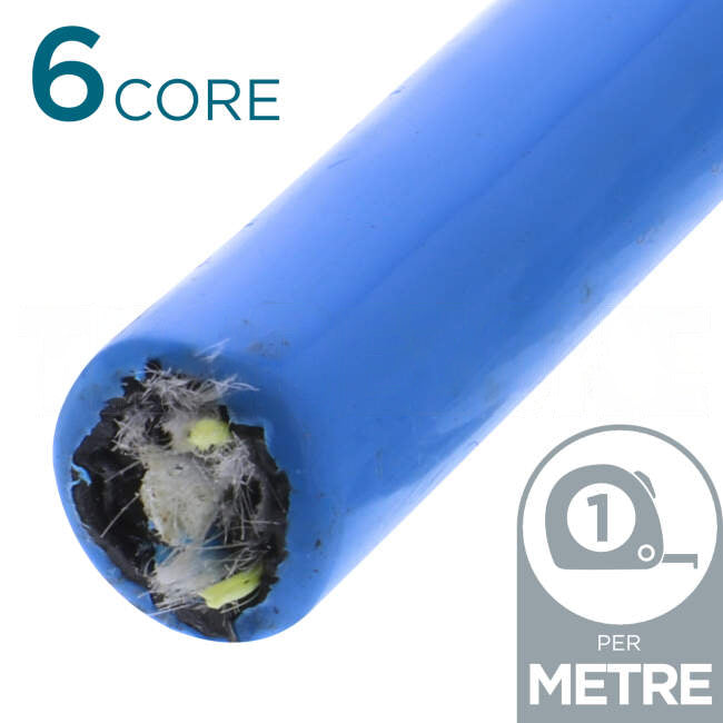 Molex 6 Core OM4 Outdoor Mini Loose Tube Water Block Gel Filled Blue Per Meter
