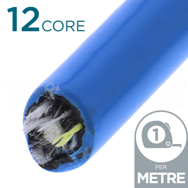 Molex 12 Core OM4 Outdoor Mini Loose Tube Water Block Gel Filled Blue Per Meter