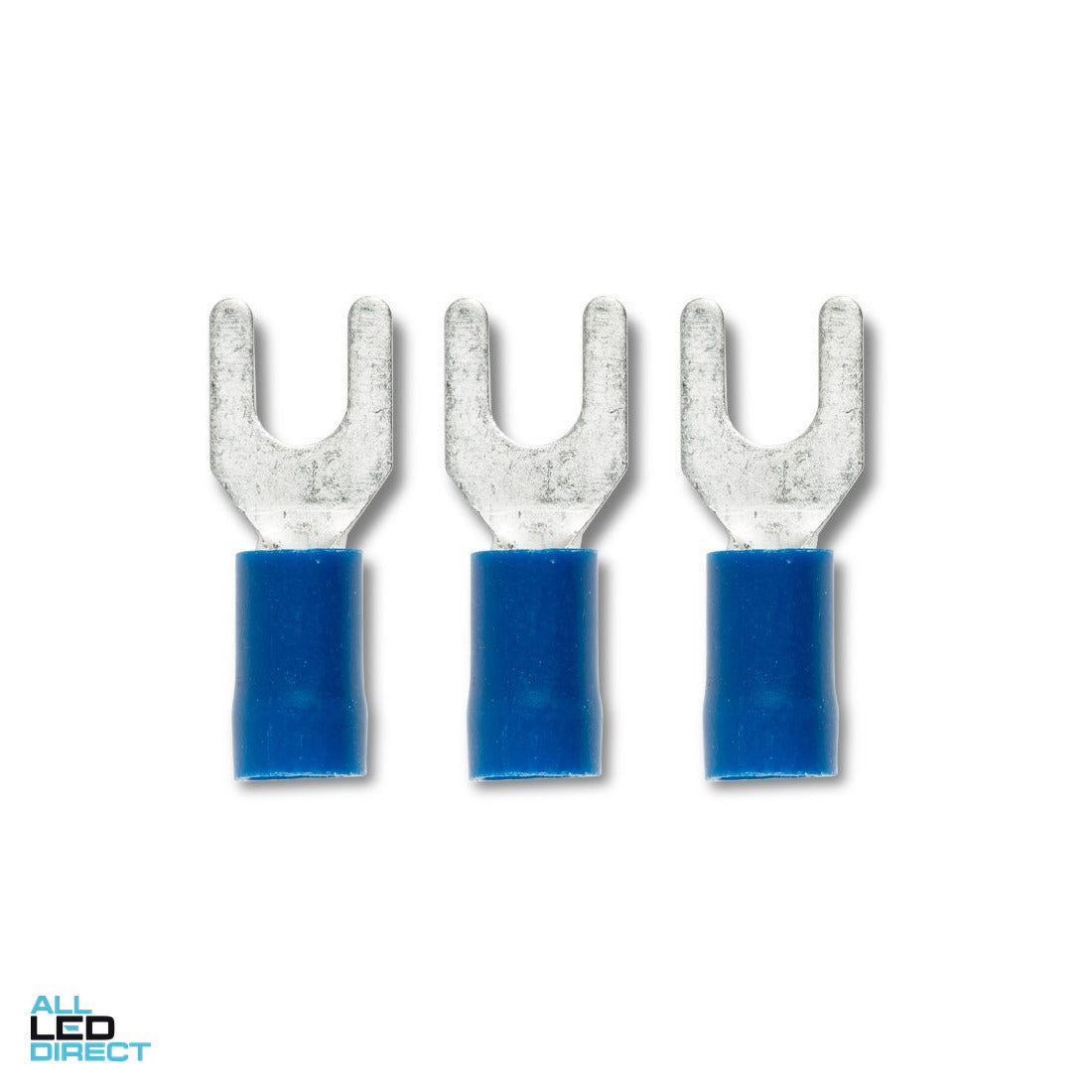 Wattmaster 1.5-2.5mm Forked Terminal Blue Pack of 10 ALL LED Direct